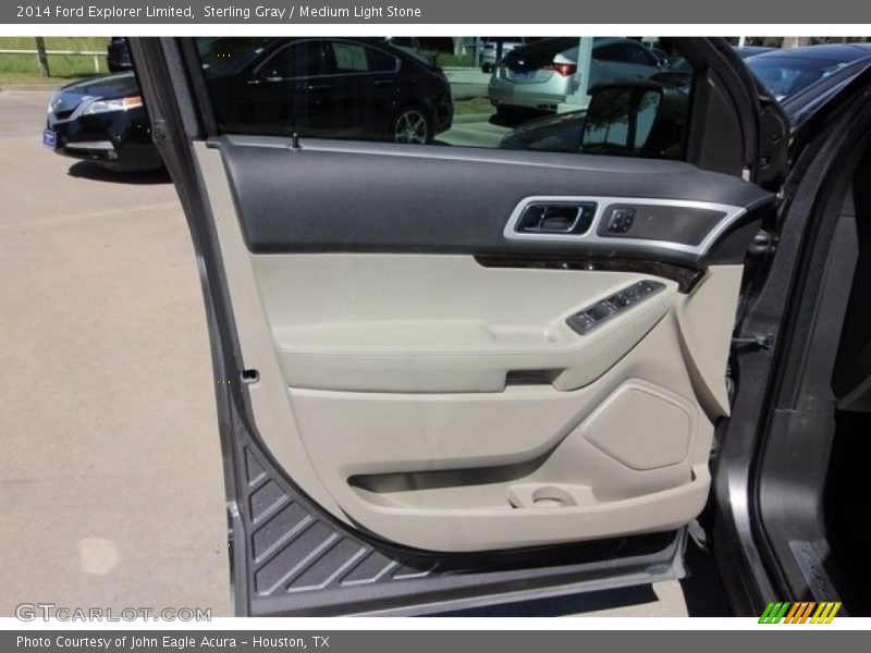 Sterling Gray / Medium Light Stone 2014 Ford Explorer Limited