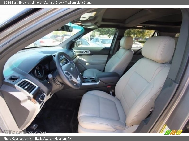 Sterling Gray / Medium Light Stone 2014 Ford Explorer Limited