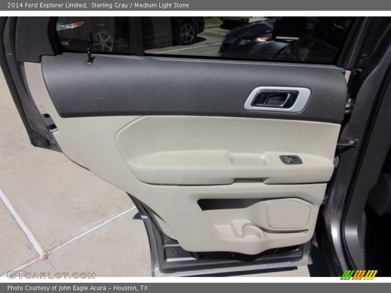 Sterling Gray / Medium Light Stone 2014 Ford Explorer Limited