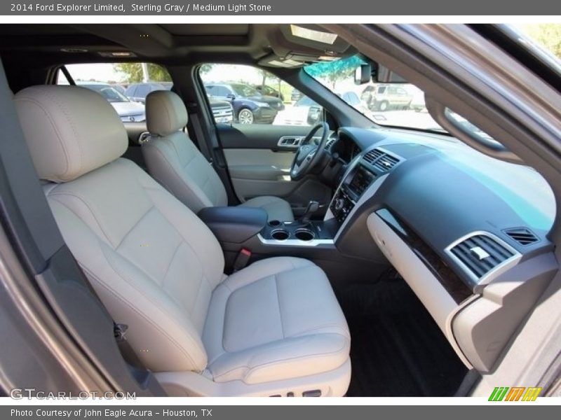 Sterling Gray / Medium Light Stone 2014 Ford Explorer Limited