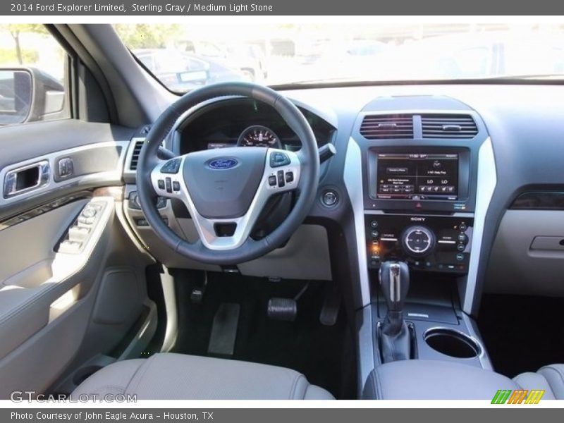 Sterling Gray / Medium Light Stone 2014 Ford Explorer Limited