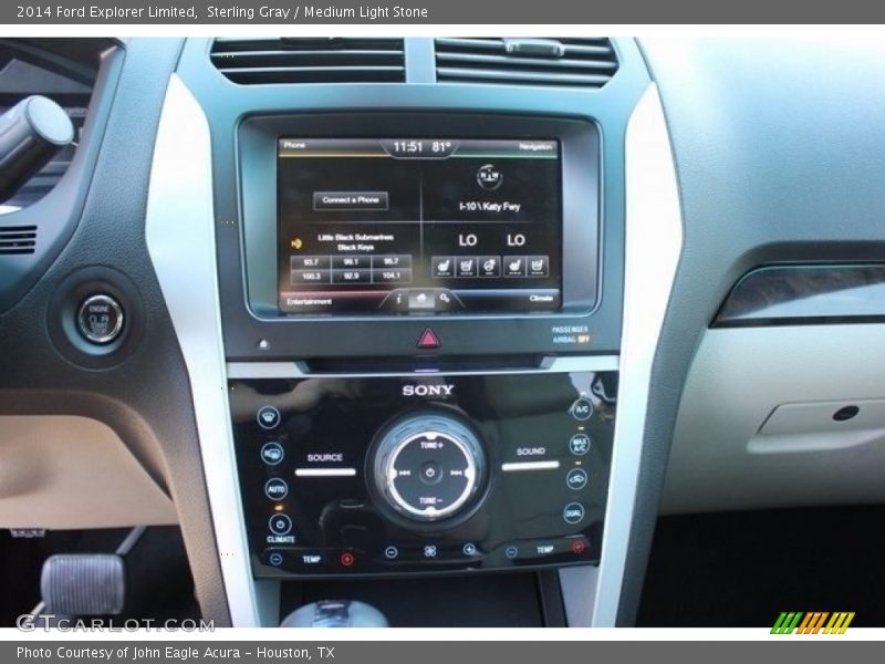 Sterling Gray / Medium Light Stone 2014 Ford Explorer Limited