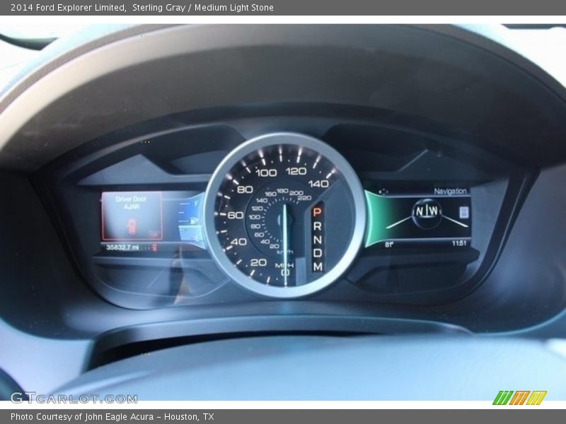 Sterling Gray / Medium Light Stone 2014 Ford Explorer Limited