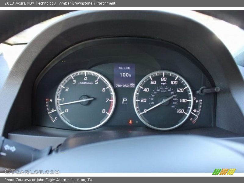 Amber Brownstone / Parchment 2013 Acura RDX Technology