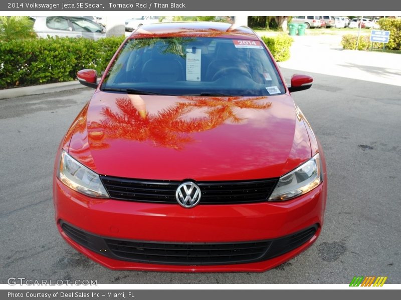 Tornado Red / Titan Black 2014 Volkswagen Jetta SE Sedan
