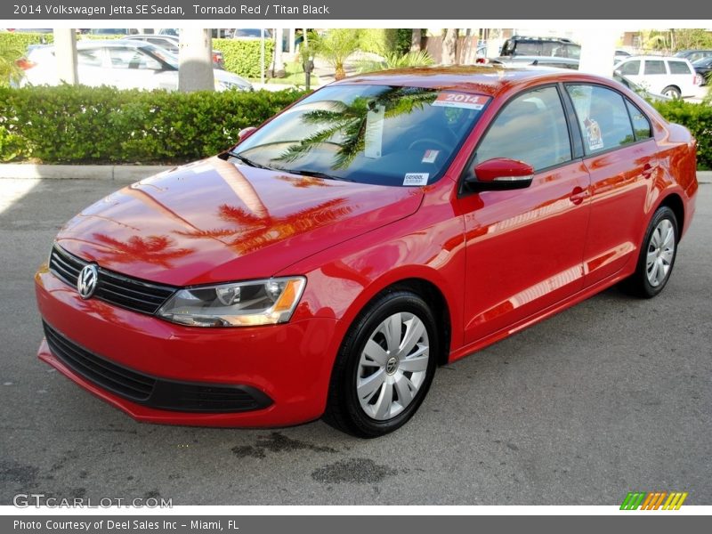 Tornado Red / Titan Black 2014 Volkswagen Jetta SE Sedan