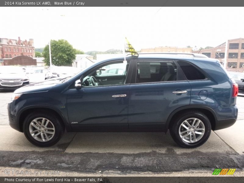 Wave Blue / Gray 2014 Kia Sorento LX AWD