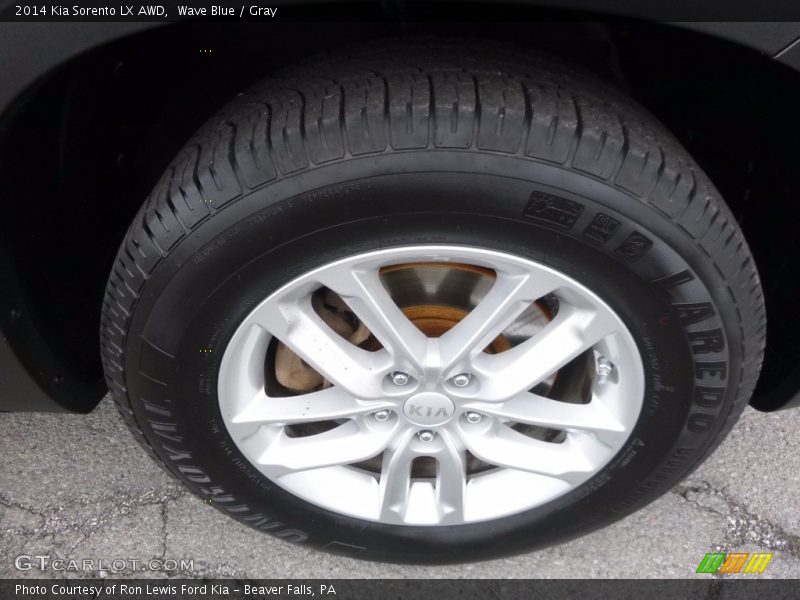 Wave Blue / Gray 2014 Kia Sorento LX AWD