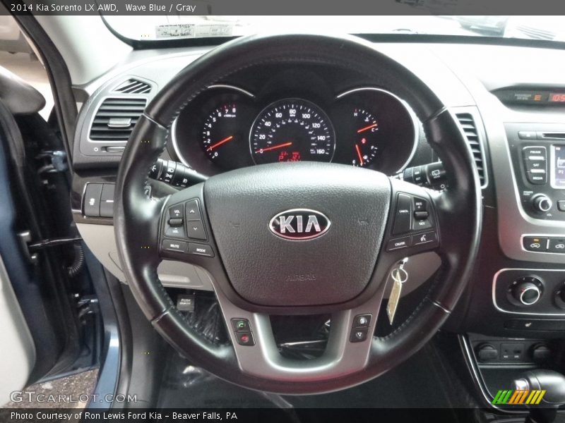 Wave Blue / Gray 2014 Kia Sorento LX AWD