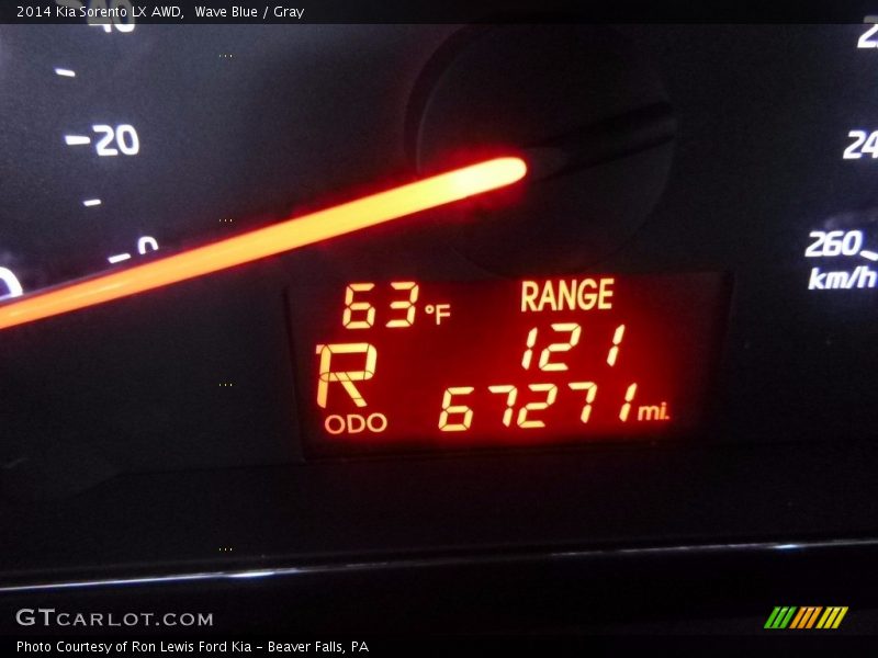 Wave Blue / Gray 2014 Kia Sorento LX AWD