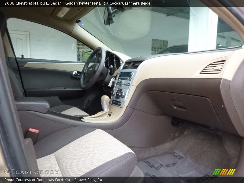 Golden Pewter Metallic / Cocoa/Cashmere Beige 2008 Chevrolet Malibu LS Sedan