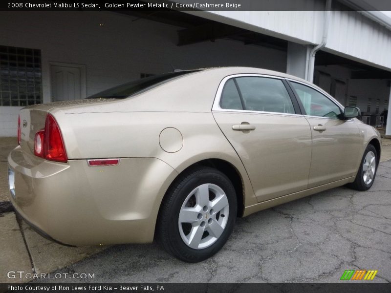 Golden Pewter Metallic / Cocoa/Cashmere Beige 2008 Chevrolet Malibu LS Sedan