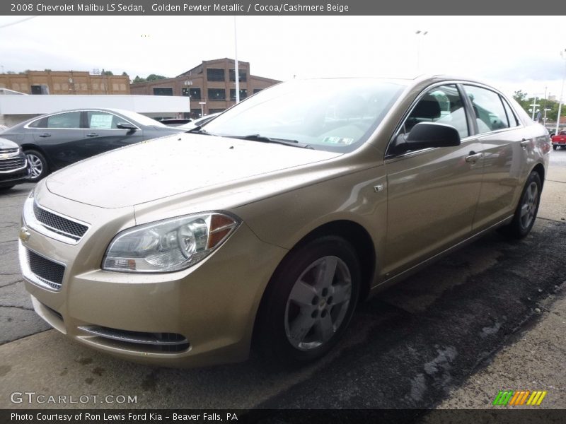 Golden Pewter Metallic / Cocoa/Cashmere Beige 2008 Chevrolet Malibu LS Sedan