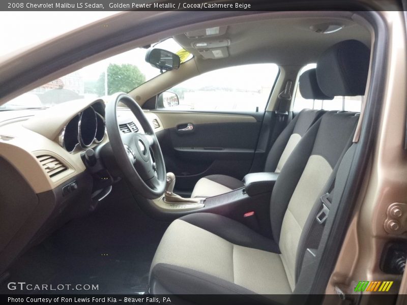 Golden Pewter Metallic / Cocoa/Cashmere Beige 2008 Chevrolet Malibu LS Sedan