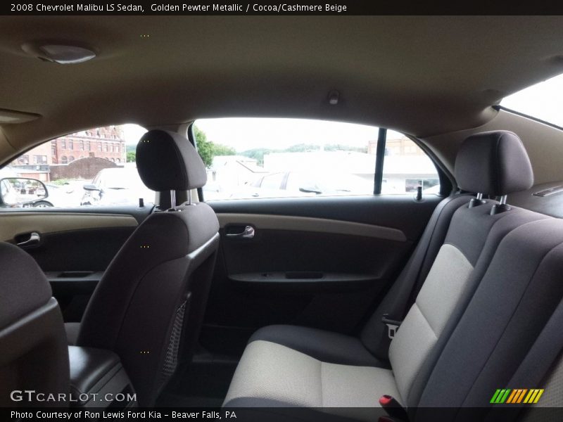 Golden Pewter Metallic / Cocoa/Cashmere Beige 2008 Chevrolet Malibu LS Sedan