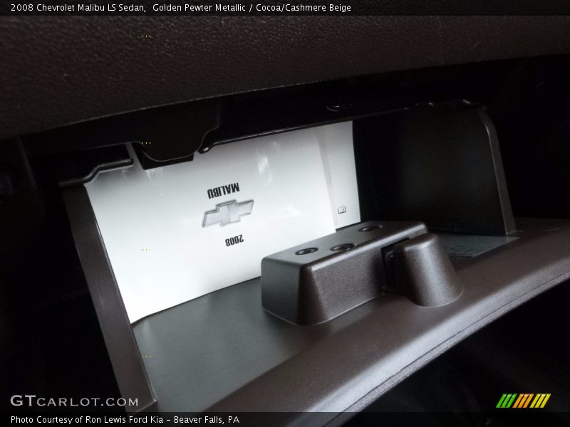Golden Pewter Metallic / Cocoa/Cashmere Beige 2008 Chevrolet Malibu LS Sedan