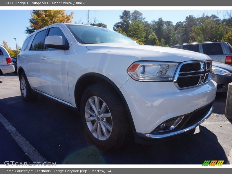 Bright White / Black 2014 Dodge Durango SXT