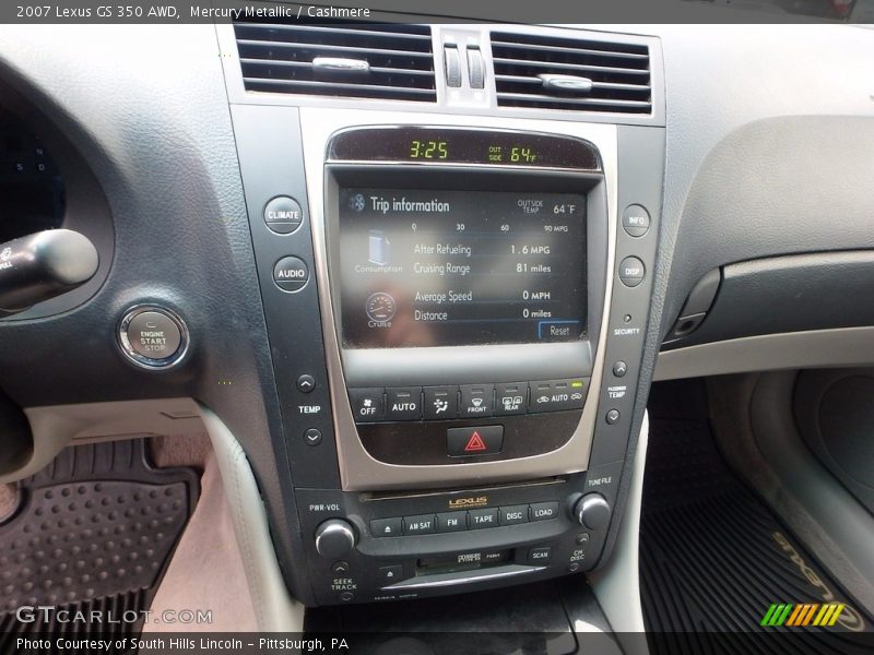 Mercury Metallic / Cashmere 2007 Lexus GS 350 AWD