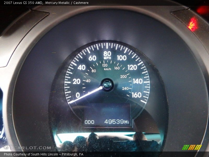 Mercury Metallic / Cashmere 2007 Lexus GS 350 AWD