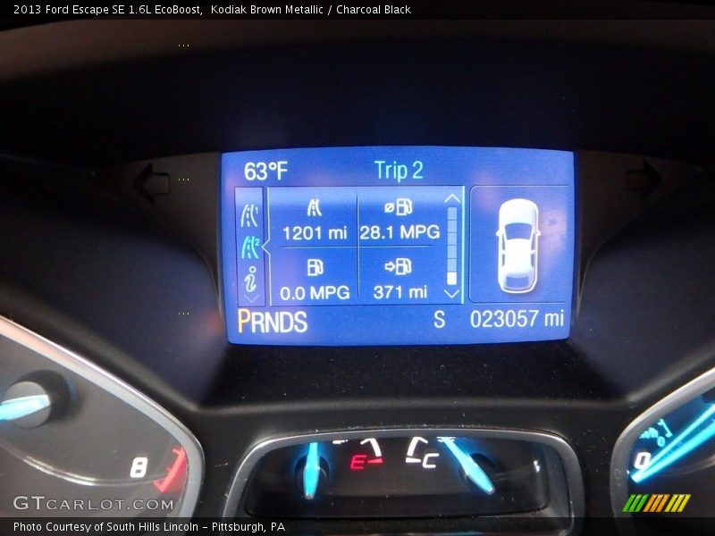 Kodiak Brown Metallic / Charcoal Black 2013 Ford Escape SE 1.6L EcoBoost