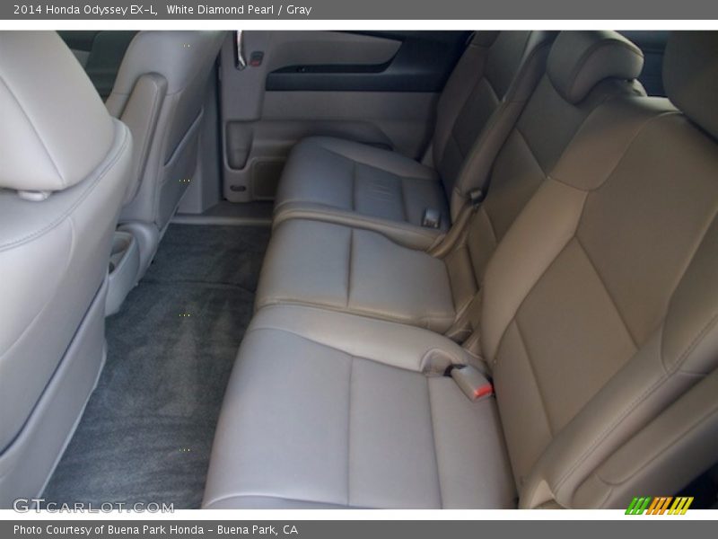 White Diamond Pearl / Gray 2014 Honda Odyssey EX-L