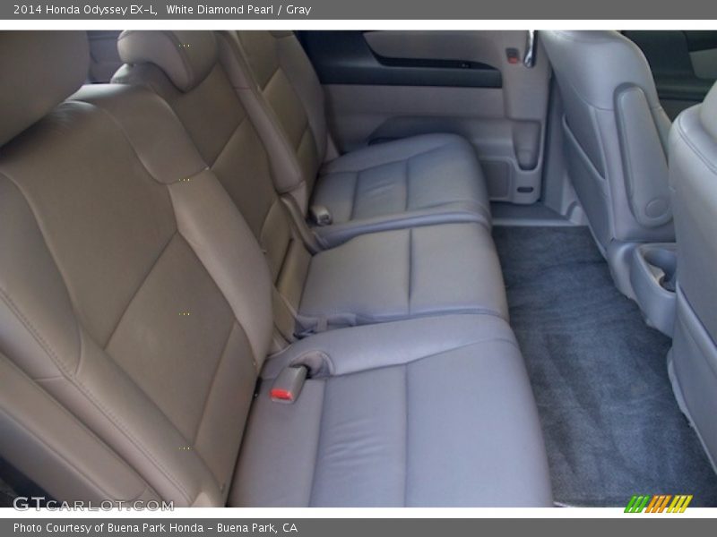 White Diamond Pearl / Gray 2014 Honda Odyssey EX-L