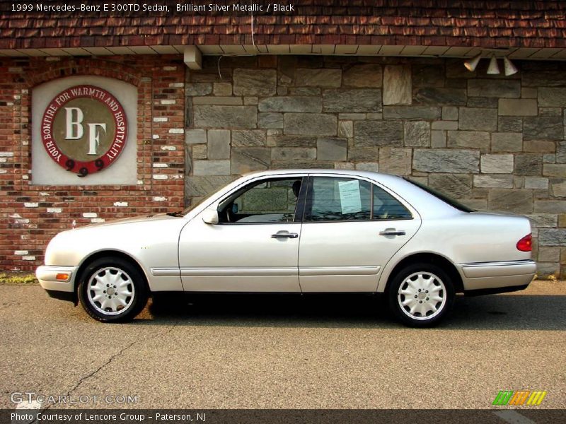Brilliant Silver Metallic / Black 1999 Mercedes-Benz E 300TD Sedan