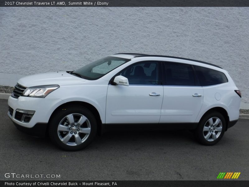 Summit White / Ebony 2017 Chevrolet Traverse LT AWD