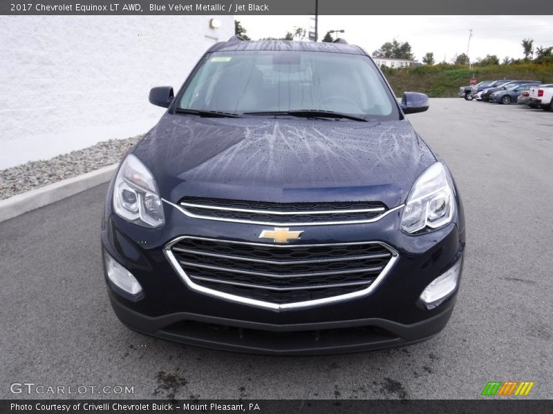 Blue Velvet Metallic / Jet Black 2017 Chevrolet Equinox LT AWD