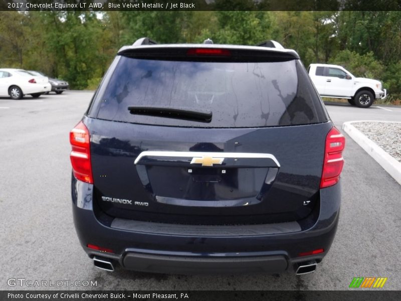 Blue Velvet Metallic / Jet Black 2017 Chevrolet Equinox LT AWD