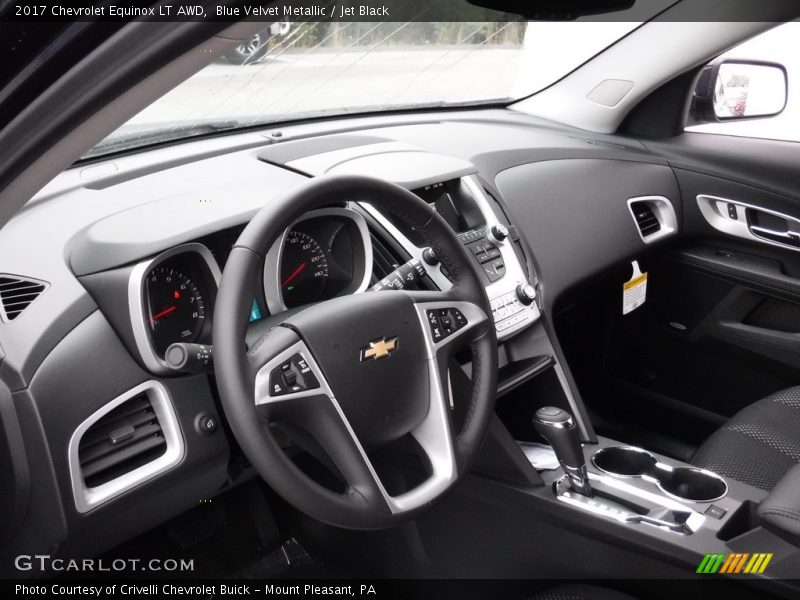 Blue Velvet Metallic / Jet Black 2017 Chevrolet Equinox LT AWD