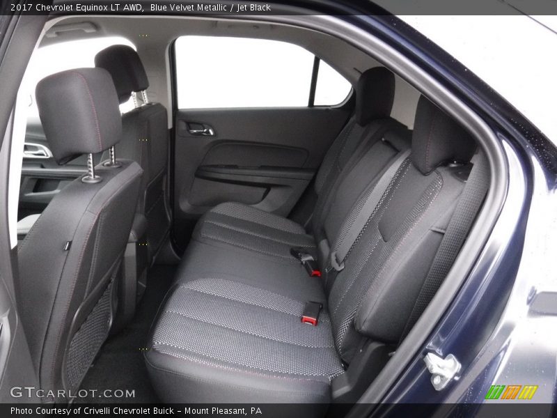 Blue Velvet Metallic / Jet Black 2017 Chevrolet Equinox LT AWD