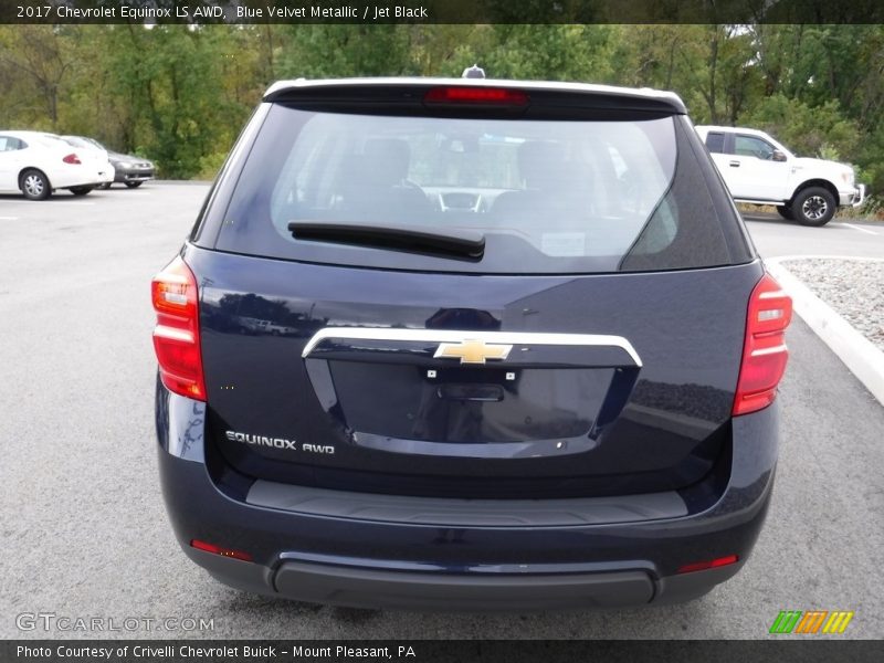Blue Velvet Metallic / Jet Black 2017 Chevrolet Equinox LS AWD