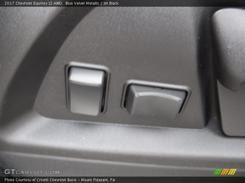 Blue Velvet Metallic / Jet Black 2017 Chevrolet Equinox LS AWD