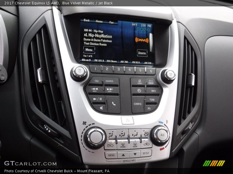 Blue Velvet Metallic / Jet Black 2017 Chevrolet Equinox LS AWD