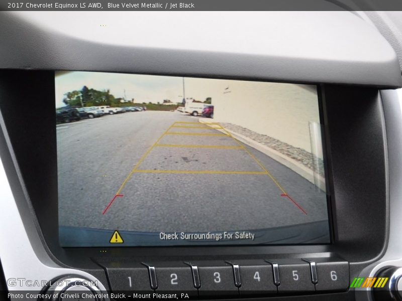 Blue Velvet Metallic / Jet Black 2017 Chevrolet Equinox LS AWD