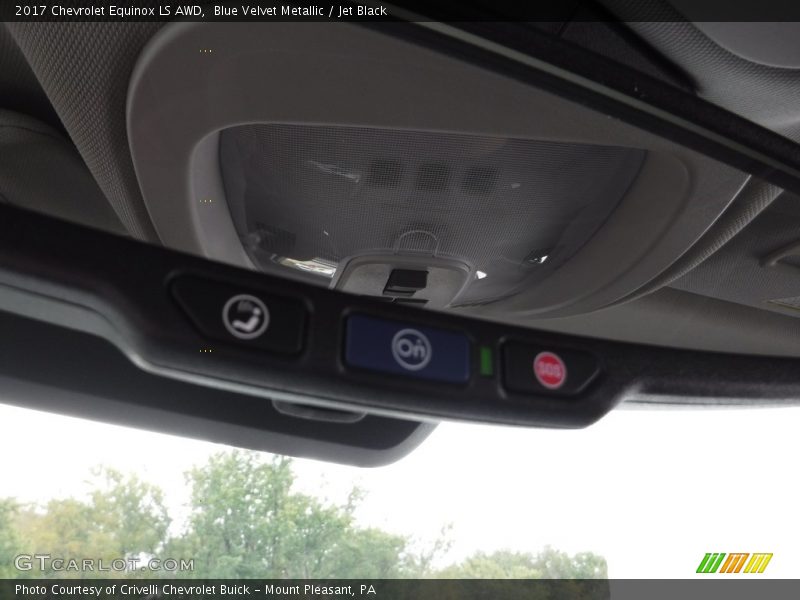Blue Velvet Metallic / Jet Black 2017 Chevrolet Equinox LS AWD