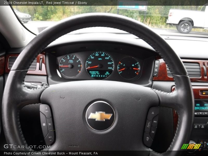 Red Jewel Tintcoat / Ebony 2009 Chevrolet Impala LT