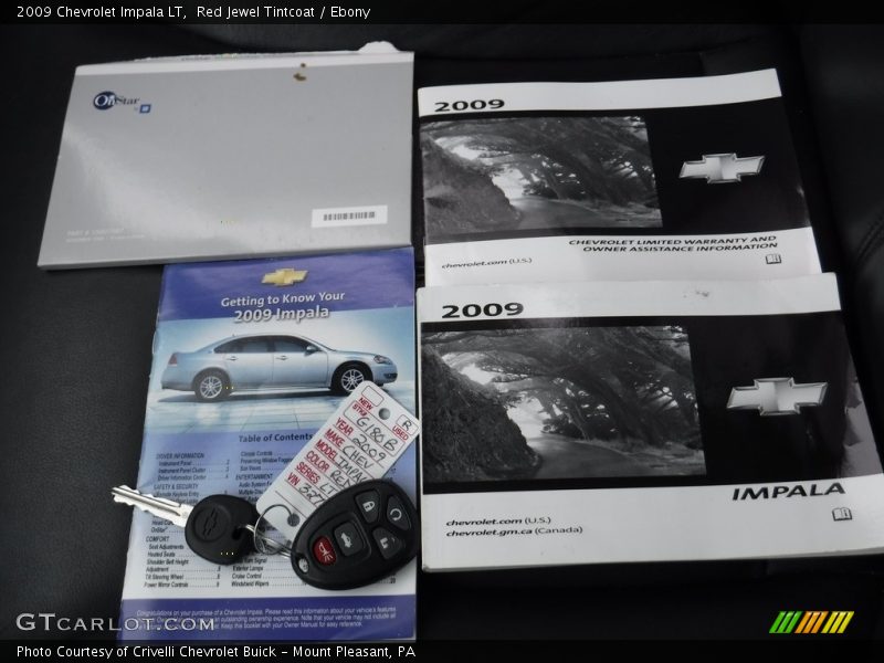 Red Jewel Tintcoat / Ebony 2009 Chevrolet Impala LT