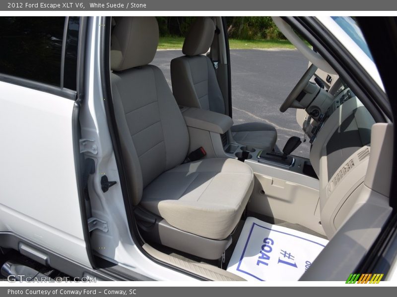 White Suede / Stone 2012 Ford Escape XLT V6
