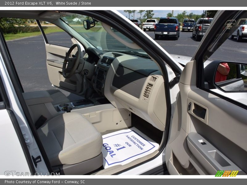 White Suede / Stone 2012 Ford Escape XLT V6