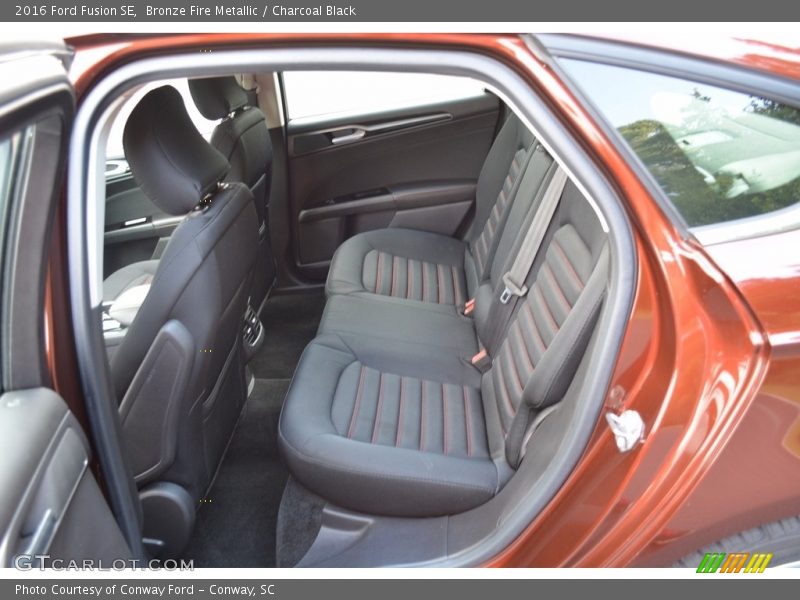 Bronze Fire Metallic / Charcoal Black 2016 Ford Fusion SE
