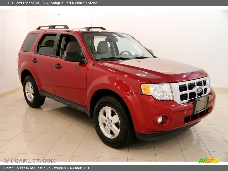 Sangria Red Metallic / Stone 2011 Ford Escape XLT V6