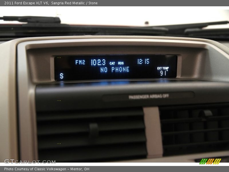 Sangria Red Metallic / Stone 2011 Ford Escape XLT V6
