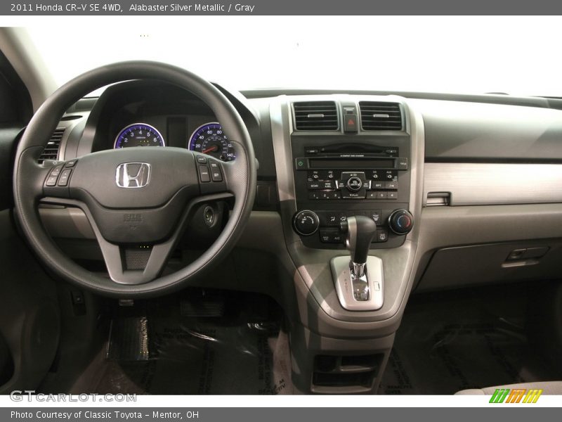 Alabaster Silver Metallic / Gray 2011 Honda CR-V SE 4WD