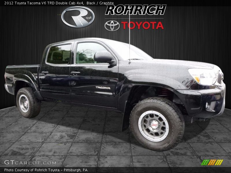 Black / Graphite 2012 Toyota Tacoma V6 TRD Double Cab 4x4