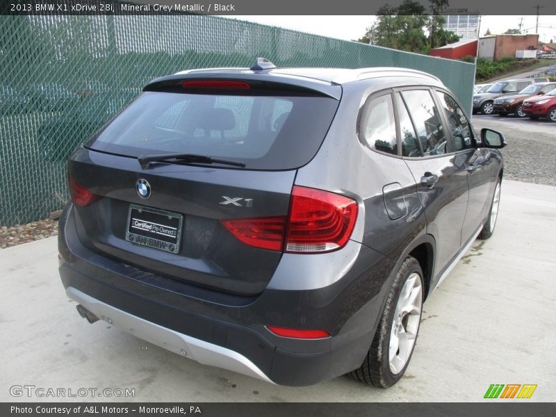 Mineral Grey Metallic / Black 2013 BMW X1 xDrive 28i