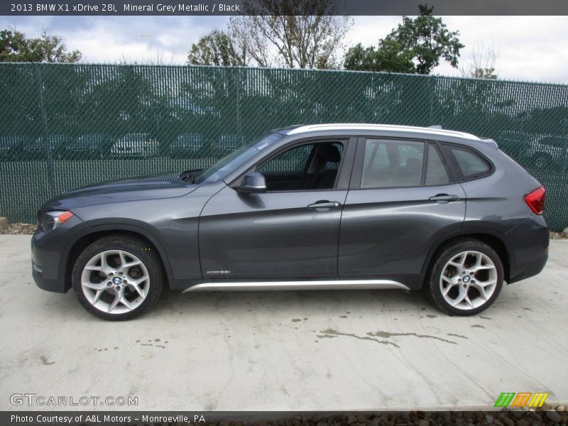 Mineral Grey Metallic / Black 2013 BMW X1 xDrive 28i