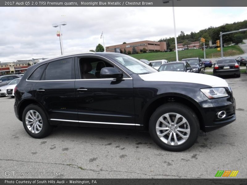 Moonlight Blue Metallic / Chestnut Brown 2017 Audi Q5 2.0 TFSI Premium quattro