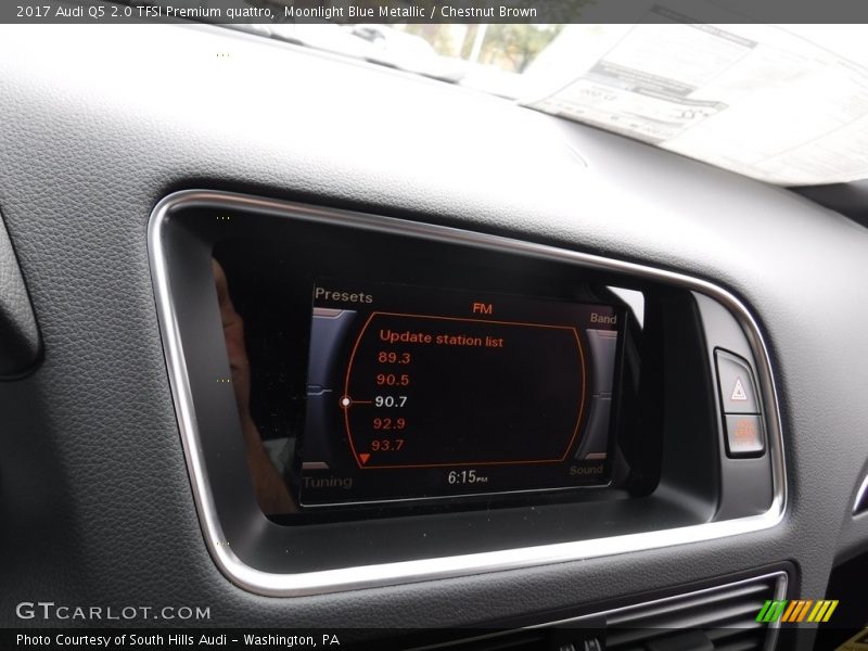 Moonlight Blue Metallic / Chestnut Brown 2017 Audi Q5 2.0 TFSI Premium quattro